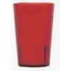 Hot Verre de 8 oz en plastique Colorware - Rouge - 72 par boite Verrerie