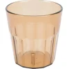 Sale Verre de 9 oz en plastique - Ambre - 36 par boite Verrerie