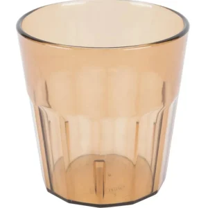 Sale Verre de 9 oz en plastique - Ambre - 36 par boite Verrerie