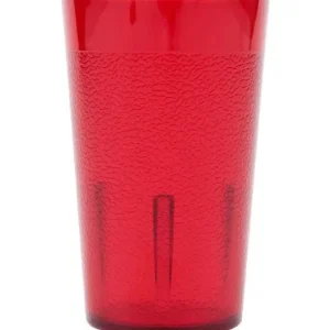 Outlet Verre de 5 oz en plastique - Rouge Rubis - 72 par boîte Verrerie