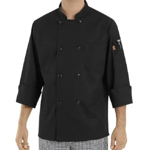 Discount Veston de chef noir - Petit Linge De Cuisine Et Vêtements