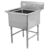 Best Évier 1 bassin de 24" x 24" x 14" en acier inoxydable Éviers Commerciaux