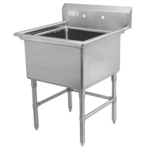Best Évier 1 bassin de 24" x 24" x 14" en acier inoxydable Éviers Commerciaux