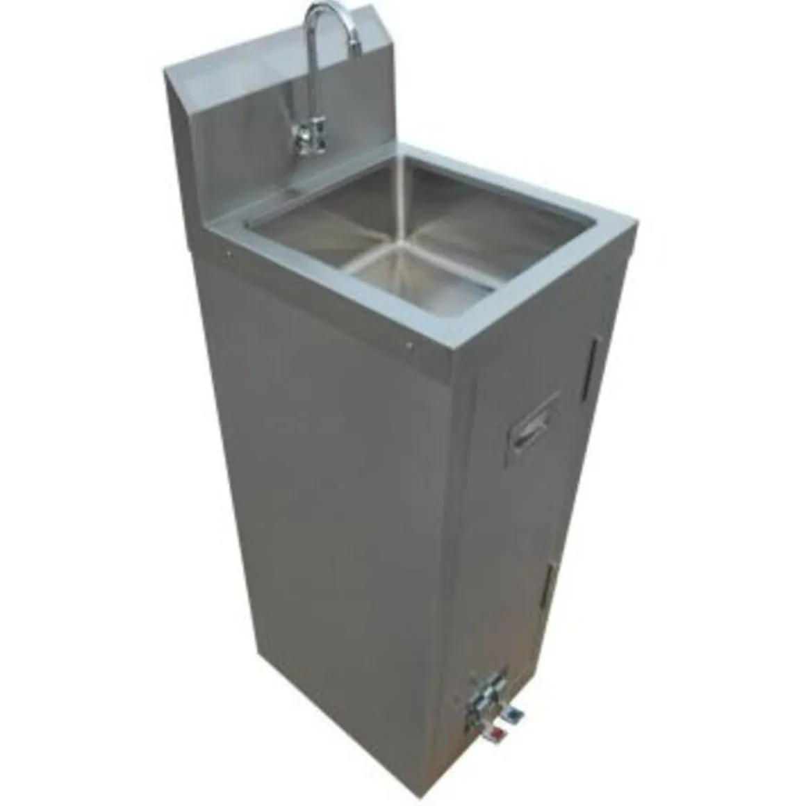 vier__main_avec_cabinet_f_0.webp Clearance Évier à main avec cabinet fermé, pédale et robinet col de cygne Éviers Commerciaux
