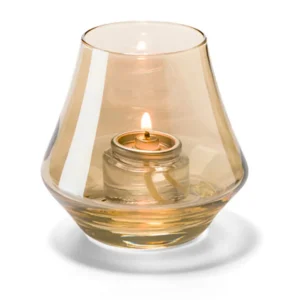 Online Votive de 3.5" x 2.75" en verre - Couleur doré Accessoires Et Décor De Table