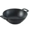 Best Wok individuel de 35.25 oz Belle Cuisine - Noir effet fonte - 4 par boîte Batterie De Cuisine