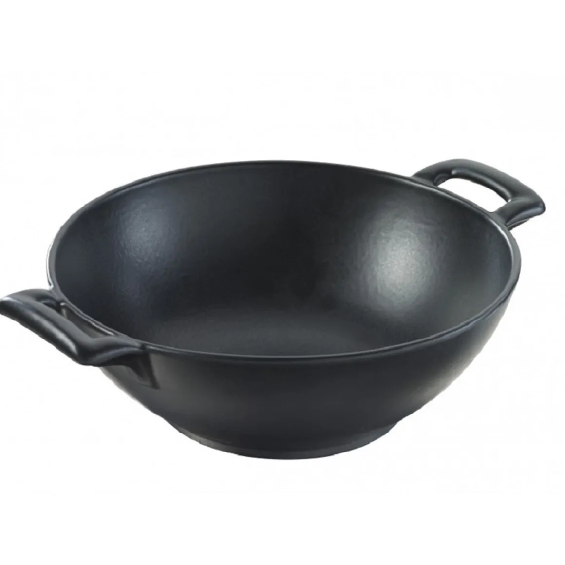 wok_individuel_de__oz_bel_0.webp Best Wok individuel de 35.25 oz Belle Cuisine - Noir effet fonte - 4 par boîte Batterie De Cuisine